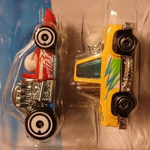Red and Yellow Hot Wheels Car Set